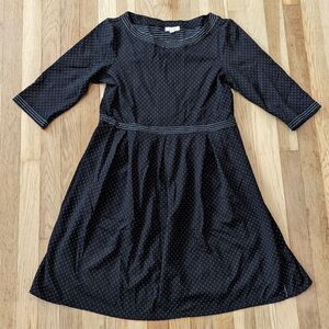 Max Studio Black and White polkadot dress with sleeves